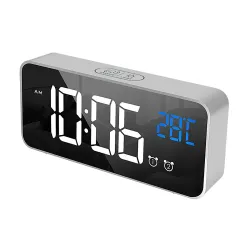 RelojesDespertador musical LED - USB - activado por sonido - con función de repetición