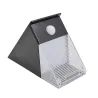 Iluminación solarAplique solar triangular - con sensor de movimiento PIR - 12 LED