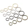 Spring O-ring buckle - round push trigger - hook - carabiner - 19mm - 25mm - 32mm - 38mmKeyrings