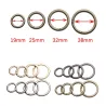 Spring O-ring buckle - round push trigger - hook - carabiner - 19mm - 25mm - 32mm - 38mmKeyrings