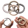 Spring O-ring buckle - round push trigger - hook - carabiner - 19mm - 25mm - 32mm - 38mmKeyrings