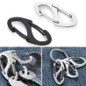 Herramientas de supervivenciaBuckle key ring carabiner - steel - multi function indoor domestic - outdoor recreation