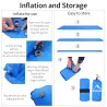 Herramientas de supervivenciaOutdoor camping inflatable sleeping mattress -added cushion pillow- super light