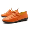 ZapatosPleated leather flat shoes