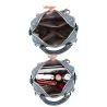 MochilasLeather shoulder bag - with multi zippers / hand strap