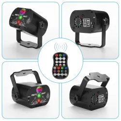 Mini disco light - projector - LED - RGB - for disco / parties / weddingsStage & events lighting