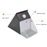Iluminación solarAplique solar triangular - con sensor de movimiento PIR - 12 LED