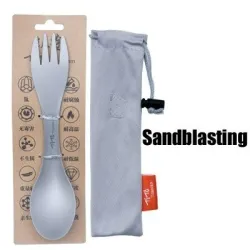 Herramientas de supervivenciaOutdoor camping - all in one - spoon and Fork - ideal for camping