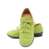 Soft flat shoes - with laces - pleated leatherShoes