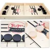 De maderaWooden hockey game - with 10 pieces puck