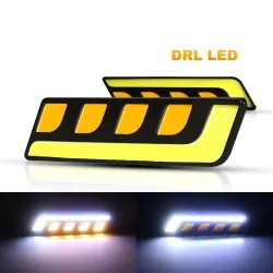 Luces de circulación diurna (DRL)COB running car light - 2 pieces - feather / round - U-shaped