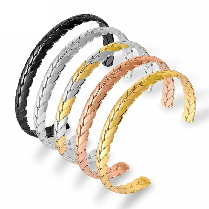 PulseraWheat bangle bracelet - stainless steel