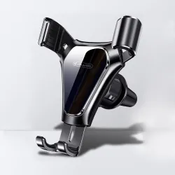 TitularesSoporte para teléfono Gravity - para ventilación de coche - soporte de 3 puntos - con bloqueo de seguridad