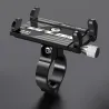 Bicycle handlebar phone holder – aluminum clip mount bracket for secure cycling navigationHolders