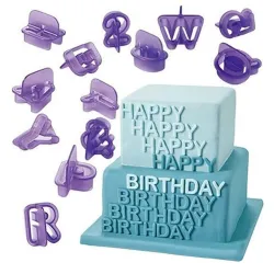 Utensilios para hornearUppercase alphabet symbols - baking / pastry mold - 40 pieces / set
