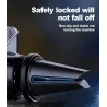 TitularesSoporte para teléfono Gravity - para ventilación de coche - soporte de 3 puntos - con bloqueo de seguridad