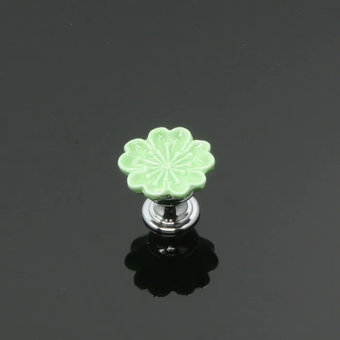 Orchid shaped furniture knobs - handles - ceramicFurniture