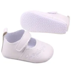 ZapatosLeather shoes - with flower design - newborns / babies