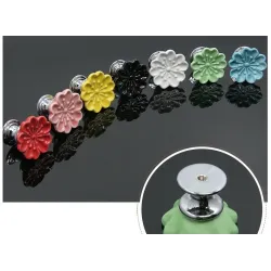 MueblesOrchid shaped knobs - ceramic - cabinets / cupboards / handles