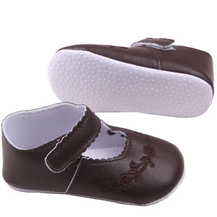ZapatosLeather shoes - with flower design - newborns / babies