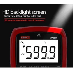 UNI-T - digital multimeter - True RMS / UT890C / UT890D / AC / DC temperature tester - with backlightMultimeters