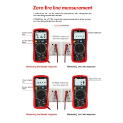 UNI-T - digital multimeter - True RMS / UT890C / UT890D / AC / DC temperature tester - with backlightMultimeters