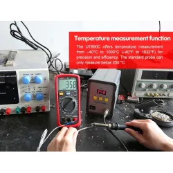 UNI-T - digital multimeter - True RMS / UT890C / UT890D / AC / DC temperature tester - with backlightMultimeters