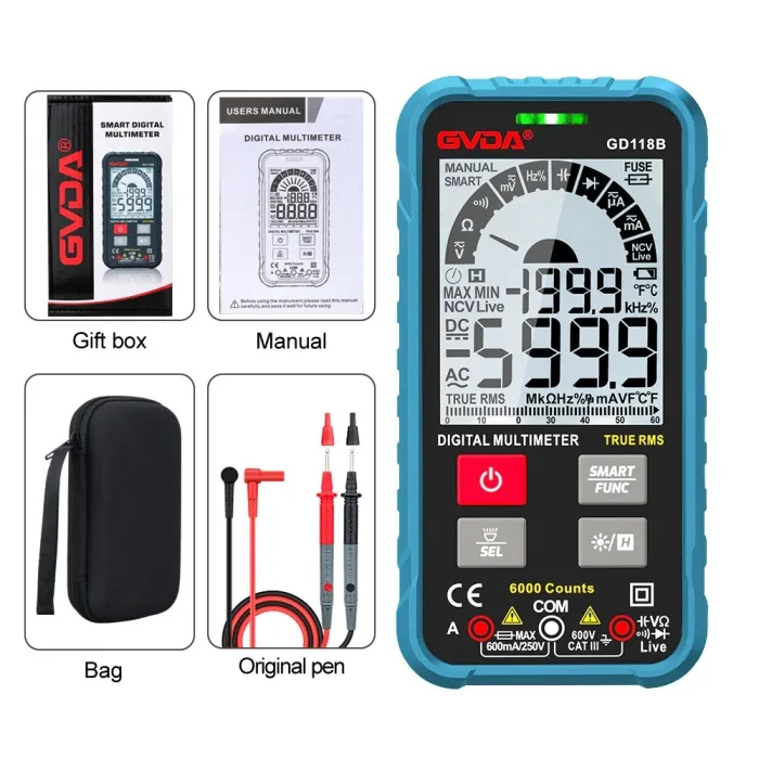 MultimetrosGVDA generation multimeter - 600V - digital