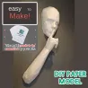 ConstrucciónThe Silent Person - 3D paper model - DIY