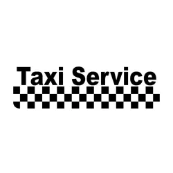 PegatinasTaxi service - car vinyl sticker - 15.8 * 4.5cm