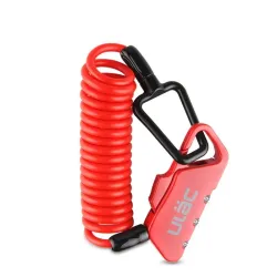 BicicletaCandado mini bicicleta - antirrobo - cuerda extensible - combinación de 3 dígitos - 1200mm