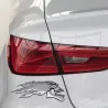 PegatinasCabeza de calavera fantasma cromada 3D - pegatina para coche y moto 2 piezas