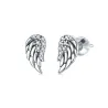 Angel wings with crystals - 925 sterling silver earringsEarrings