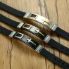 PulserasMetal cross bracelet - stainless steel - adjustable