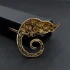 BrochesChameleon brooch - with crystal decorations