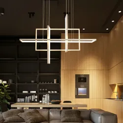 Luces de techoMinimalistic rectangle design - chandelier light - LED - 2 / 3 / 4 heads