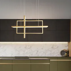 Luces de techoMinimalistic rectangle design - chandelier light - LED - 2 / 3 / 4 heads