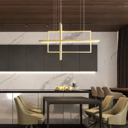 Luces de techoMinimalistic rectangle design - chandelier light - LED - 2 / 3 / 4 heads