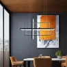 Luces de techoMinimalistic rectangle design - chandelier light - LED - 2 / 3 / 4 heads