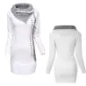Hoodies & JerséisWhite long sleeve sweater - with knitted collar