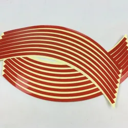 PegatinasTiras reflectantes para ruedas de coche - pegatinas - 16 piezas