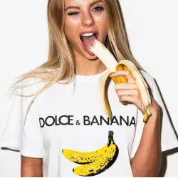 Dolce & Banana - funny print t-shirt - short sleeveBlouses & shirts