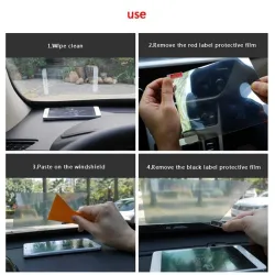 Accesorios de interiorHead-up reflective display for phones - cars / vehicles
