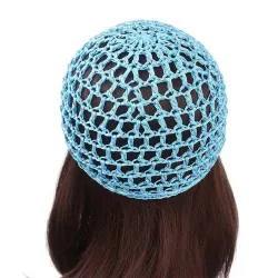 Mesh crochet cap - trendy hair netHats & Caps