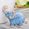 BrochesElephant shaped - enamel brooch - with crystal decorations