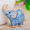 BrochesElephant shaped - enamel brooch - with crystal decorations
