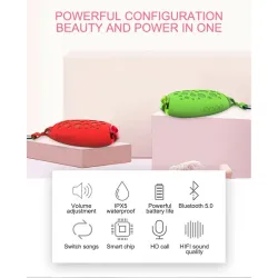 Altavoz BluetoothMango shaped - wireless Bluetooth speakers - waterproof - with metal clip