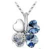 CollarFour-leaf clover pendant - metal necklace