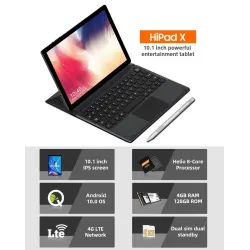 CHUWI HiPad X - 10.1 inch tablet - Android 10 - PC - MTK - Octa Core LPDDR4X - 4GB RAM 128G ROM - 4G LTE GPSTablets