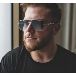 Gafas de solVintage square sunglasses for men - rimless